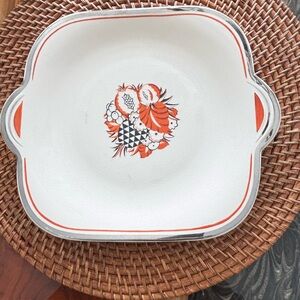 Vintage American chinaware square tray 11 x 9 1/2